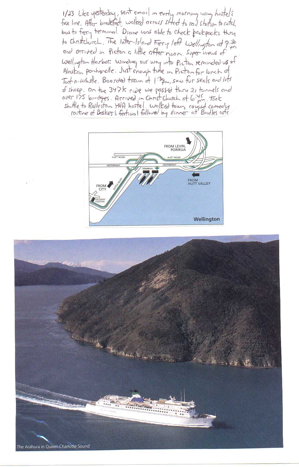 Ferry to Picton New Zealand