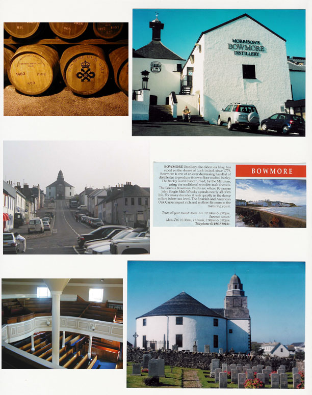 Bowmore Distillery and Round Church