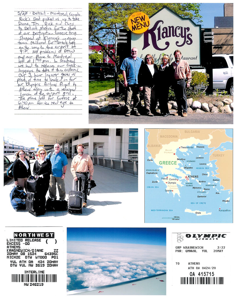 Detroit to Athens, Greece