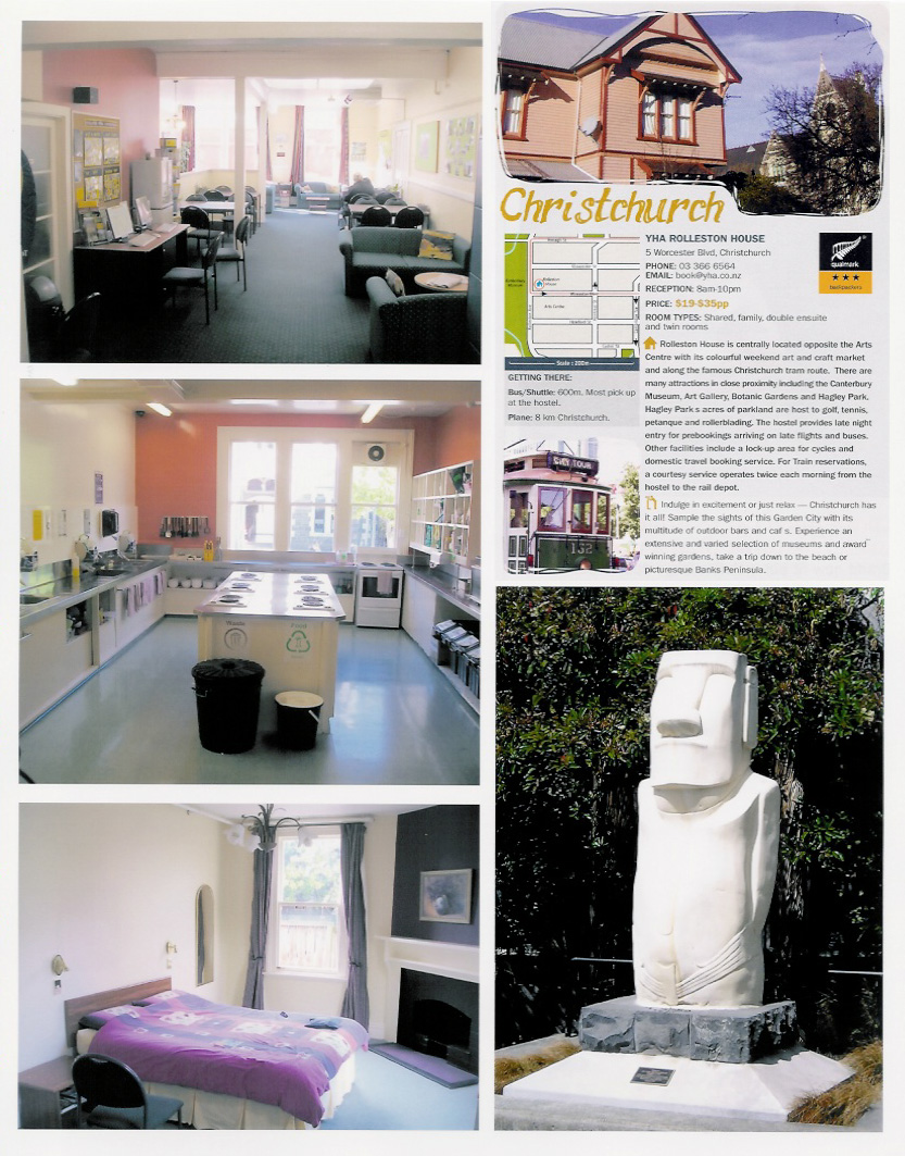 Rolleston House YHA, Christchurch