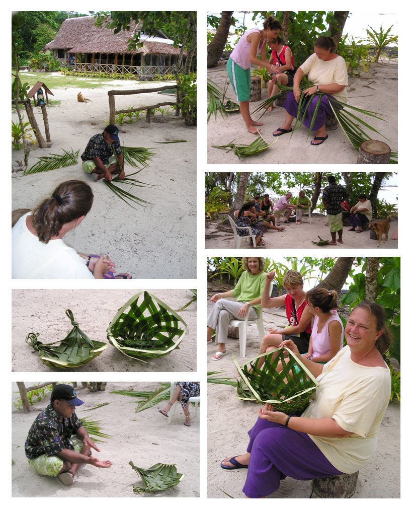 Basket Weaving at Virgin Cove, Samoa