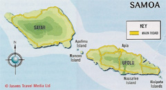 Samoa map
