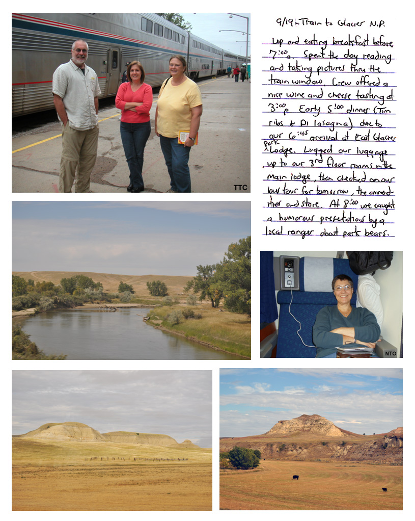 Amtrak's Empire Builder heading to Glacier NP