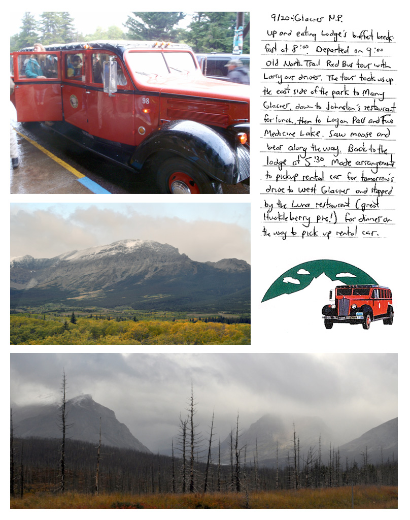 Glacier National Park and Red Bus Tour