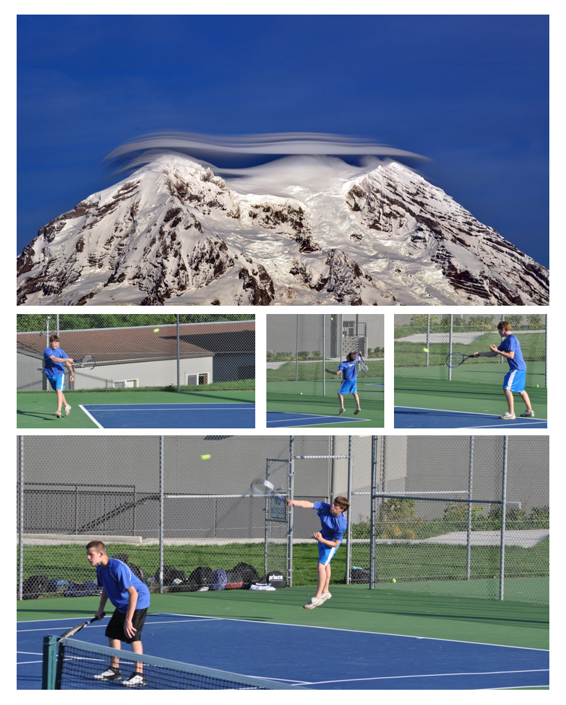 Mt. Rainier & Skylar at Play