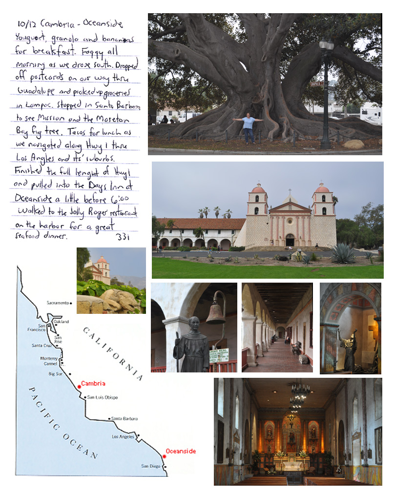 Santa Barbara Misson & Moreton Bay Fig 